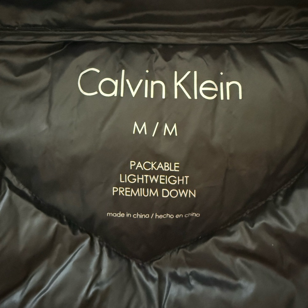 Calvin Klein Women's Charcoal Puffer Coat - Picture 3 of 3